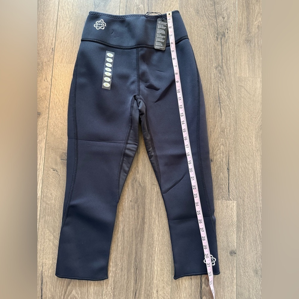 NWT Zaggora Athletic Neoprene Leggings Black Size Small - Picture 4 of 10